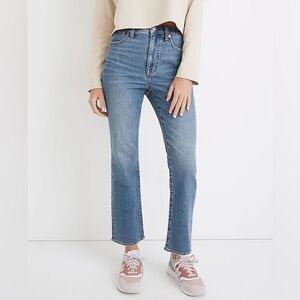 Madewell Slim Demi-Boot Hemp Denim Jeans in Enright Wash Size 25 NA931